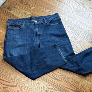 Lucky Brand 221 Dark Blue Men's Straight Jeans, Waist 38